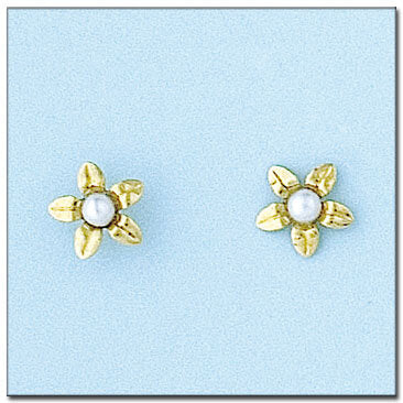 PENDIENTES ORO 18KL FLOR
