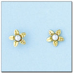PENDIENTES ORO 18KL FLOR
