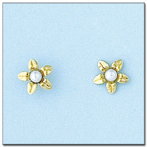 PENDIENTES ORO 18KL FLOR