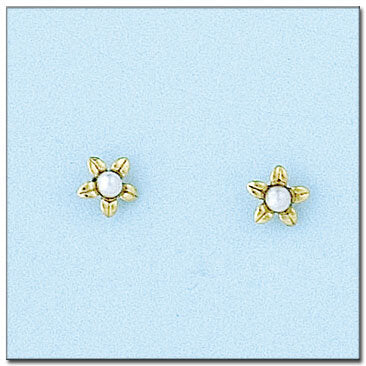PENDIENTES ORO 18KL FLOR