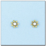 PENDIENTES ORO 18KL FLOR