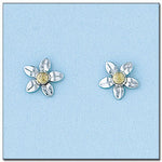 PENDIENTES ORO 18KL FLOR