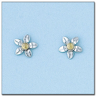 PENDIENTES ORO 18KL FLOR