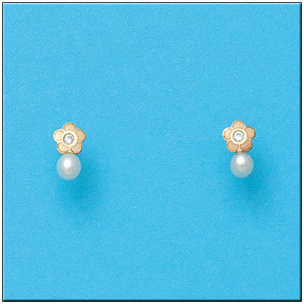 PENDIENTES ORO 18KL FLOR