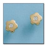 PENDIENTES ORO 18KL FLOR