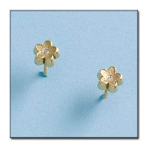 PENDIENTES ORO 18KL FLOR