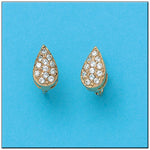 PENDIENTES ORO 18KL LAGRIMA CIRCONITAS