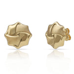PENDIENTES ORO 18KL OCTOGONO NUDO - 12MM