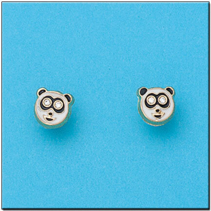 PENDIENTES ORO 18KL OSO PANDA