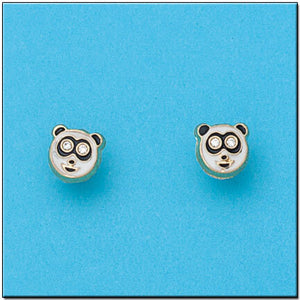 PENDIENTES ORO 18KL OSO PANDA