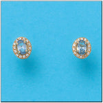 PENDIENTES ORO 18KL OVAL CIRCONITAS