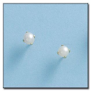 PENDIENTES ORO 18KL PERLA 4MM