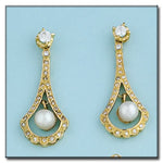 PENDIENTES ORO 18KL PERLAS