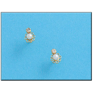 PENDIENTES ORO 18KL PERLAS