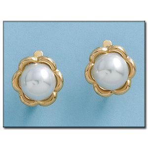 PENDIENTES ORO 18KL PERLAS 14MM