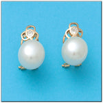 PENDIENTES ORO 18KL PERLAS CIRCONITAS