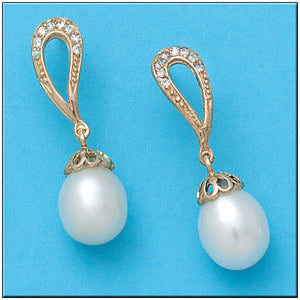 PENDIENTES ORO 18KL PERLAS CULTIVADAS