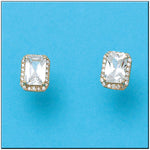 PENDIENTES ORO 18KL RECTANGULAR