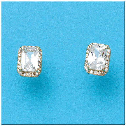 PENDIENTES ORO 18KL RECTANGULAR
