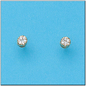 PENDIENTES ORO 18KL REDONDOS 4MM