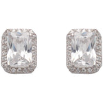 PENDIENTES ORO BLANCO 18KL