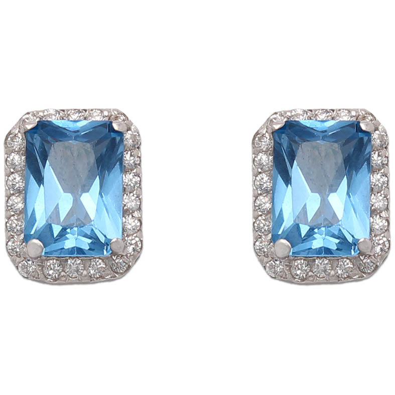 PENDIENTES ORO BLANCO 18KL