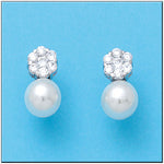 PENDIENTES ORO BLANCO 18KL 