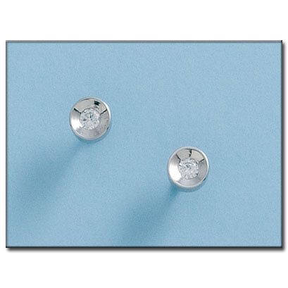 PENDIENTES ORO BLANCO 18KL
