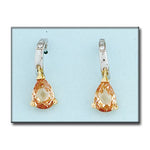 PENDIENTES ORO BLANCO 18KL CHAMPAN
