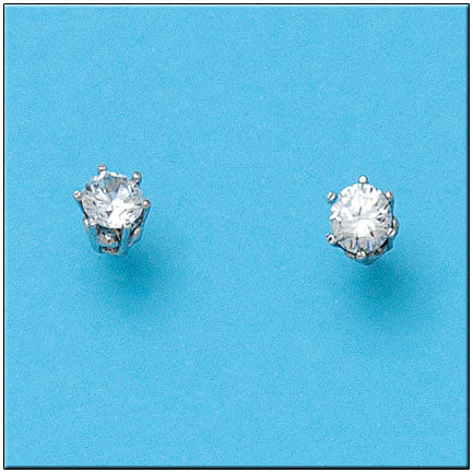 PENDIENTES ORO BLANCO 18KL CIRCONITAS