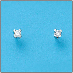 PENDIENTES ORO BLANCO 18KL CIRCONITAS