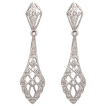 PENDIENTES ORO BLANCO 18KL CIRCONITAS