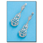 PENDIENTES ORO BLANCO 18KL CIRCONITAS