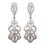 PENDIENTES ORO BLANCO 18KL CIRCONITAS