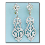PENDIENTES ORO BLANCO 18KL CIRCONITAS