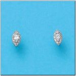 PENDIENTES ORO BLANCO 18KL CIRCONITAS