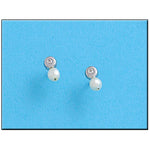 PENDIENTES ORO BLANCO 18KL CIRCULO