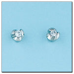 PENDIENTES ORO BLANCO 18KL DIAMANTES