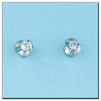 PENDIENTES ORO BLANCO 18KL DIAMANTES