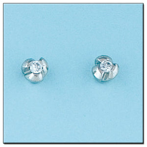PENDIENTES ORO BLANCO 18KL DIAMANTES