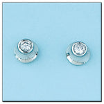 PENDIENTES ORO BLANCO 18KL DIAMANTES