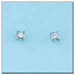 PENDIENTES ORO BLANCO 18KL DIAMANTES