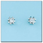 PENDIENTES ORO BLANCO 18KL DIAMANTES