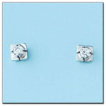 PENDIENTES ORO BLANCO 18KL DIAMANTES