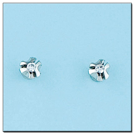 PENDIENTES ORO BLANCO 18KL DIAMANTES
