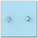 PENDIENTES ORO BLANCO 18KL DIAMANTES