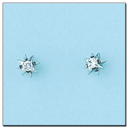 PENDIENTES ORO BLANCO 18KL DIAMANTES