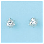 PENDIENTES ORO BLANCO 18KL DIAMANTES