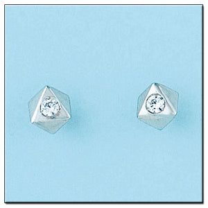 PENDIENTES ORO BLANCO 18KL DIAMANTES