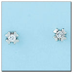 PENDIENTES ORO BLANCO 18KL DIAMANTES